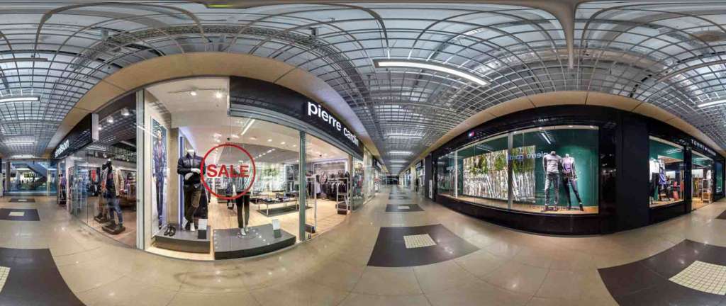 virtual tour 360 foto panoramiche centro commerciale