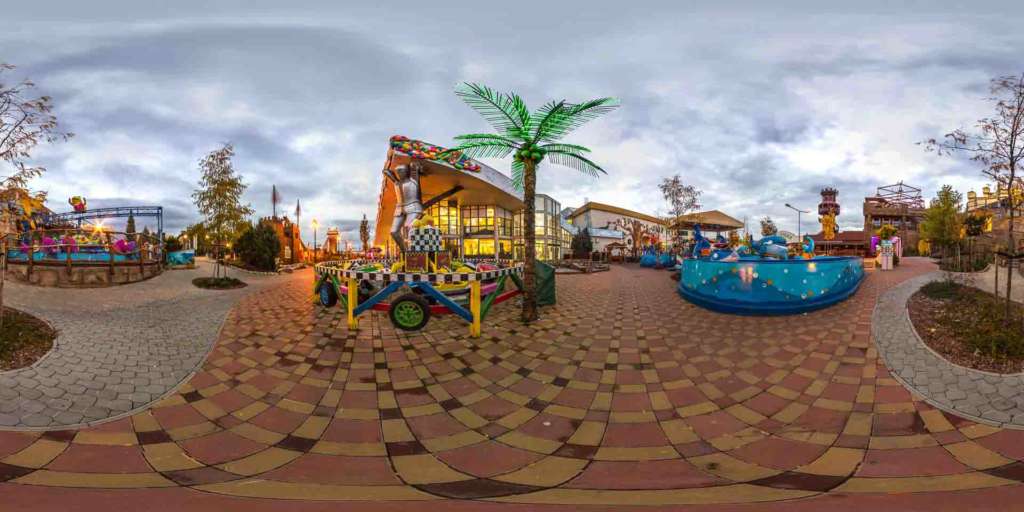 virtual tour 360 foto panoramiche attrazioni parco divertimenti