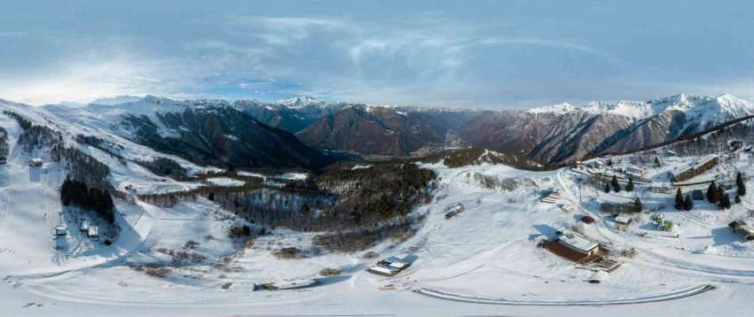 virtual tour 360 foto panoramiche impianti sciistici sportivi