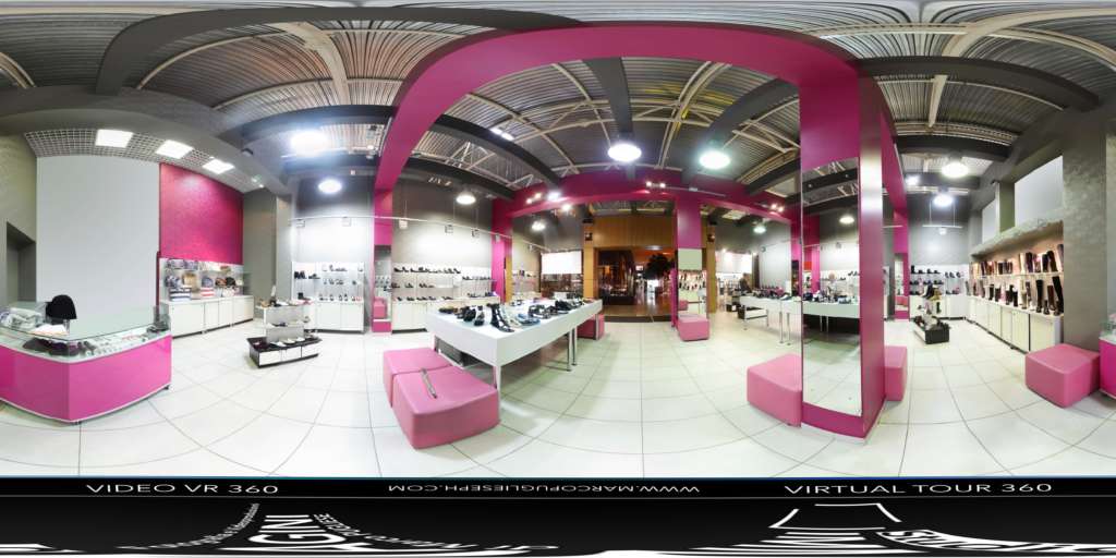 virtual tour 360 foto panoramiche interni negozio attività commerciale